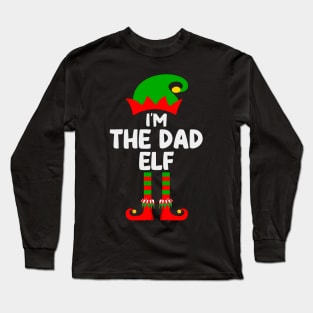 Dad Elf Matching Family Group Christmas Party Pajama Long Sleeve T-Shirt